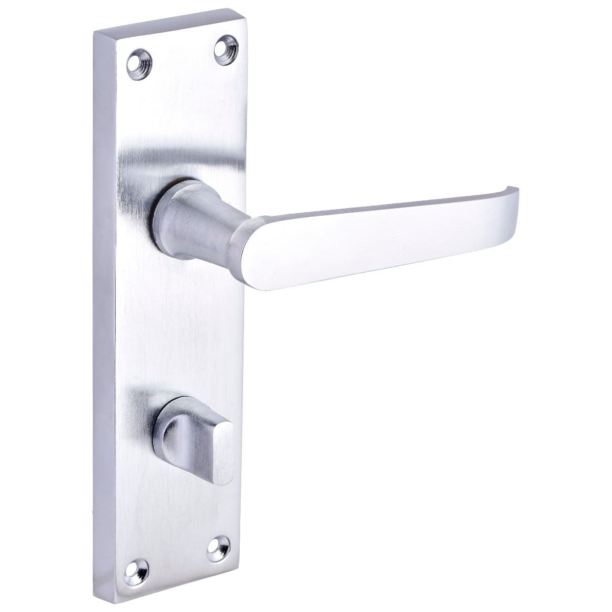 3 Lever Lock & Keys Door Handle Satin Finish On Backplate Stellar Lock Handles